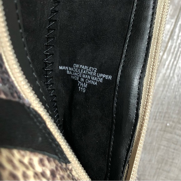 GUESS Women’s Heeled Boots Parley Snake Printed Pointed Size 7 ½ M - Picture 2 of 12